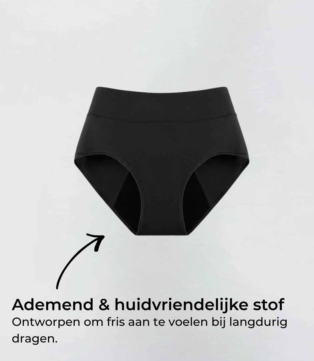 Hiphugger in zwart, productfoto met tekstuele toelichting – Maysa