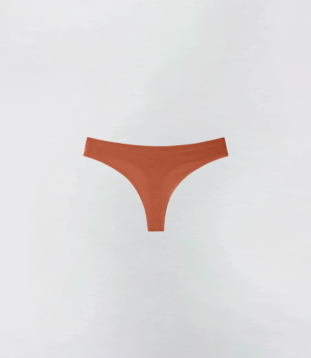 Naadloze Brazilian Active in terracotta, productfoto – Maysa