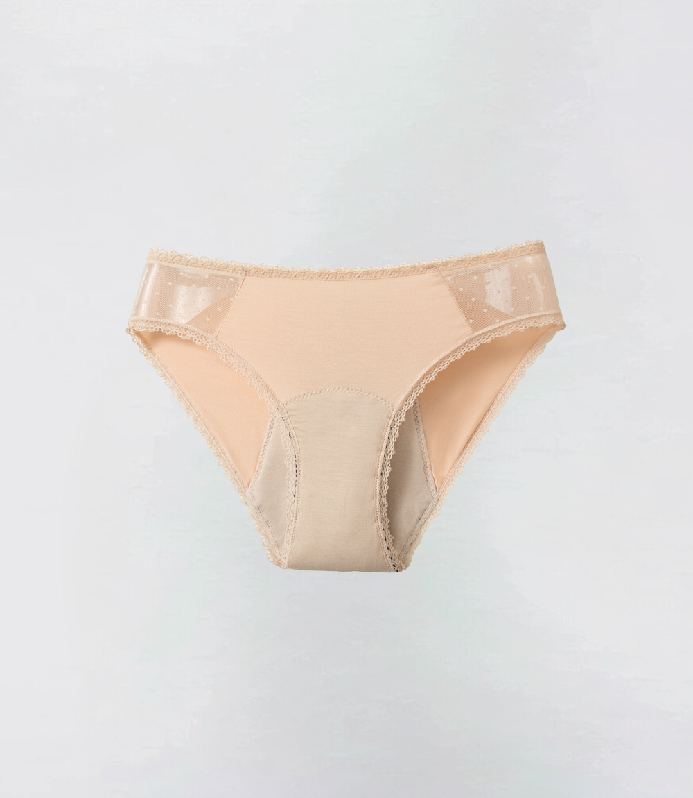 Mid brief Bamboo in beige, productfoto – Maysa