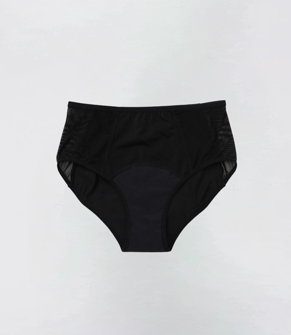 Hugger Mesh in zwart, productfoto – Maysa