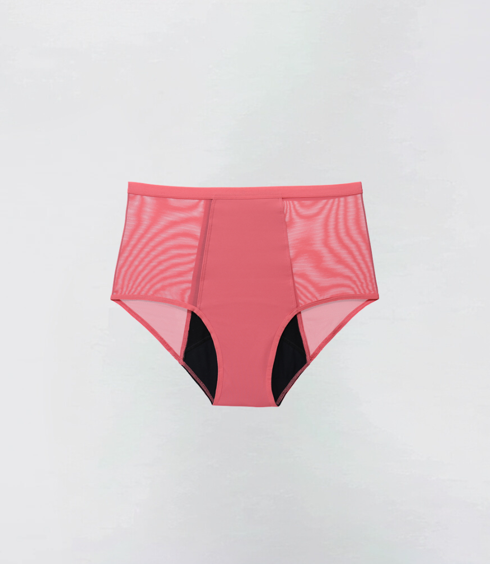 Hugger Mesh in roze, productfoto – Maysa