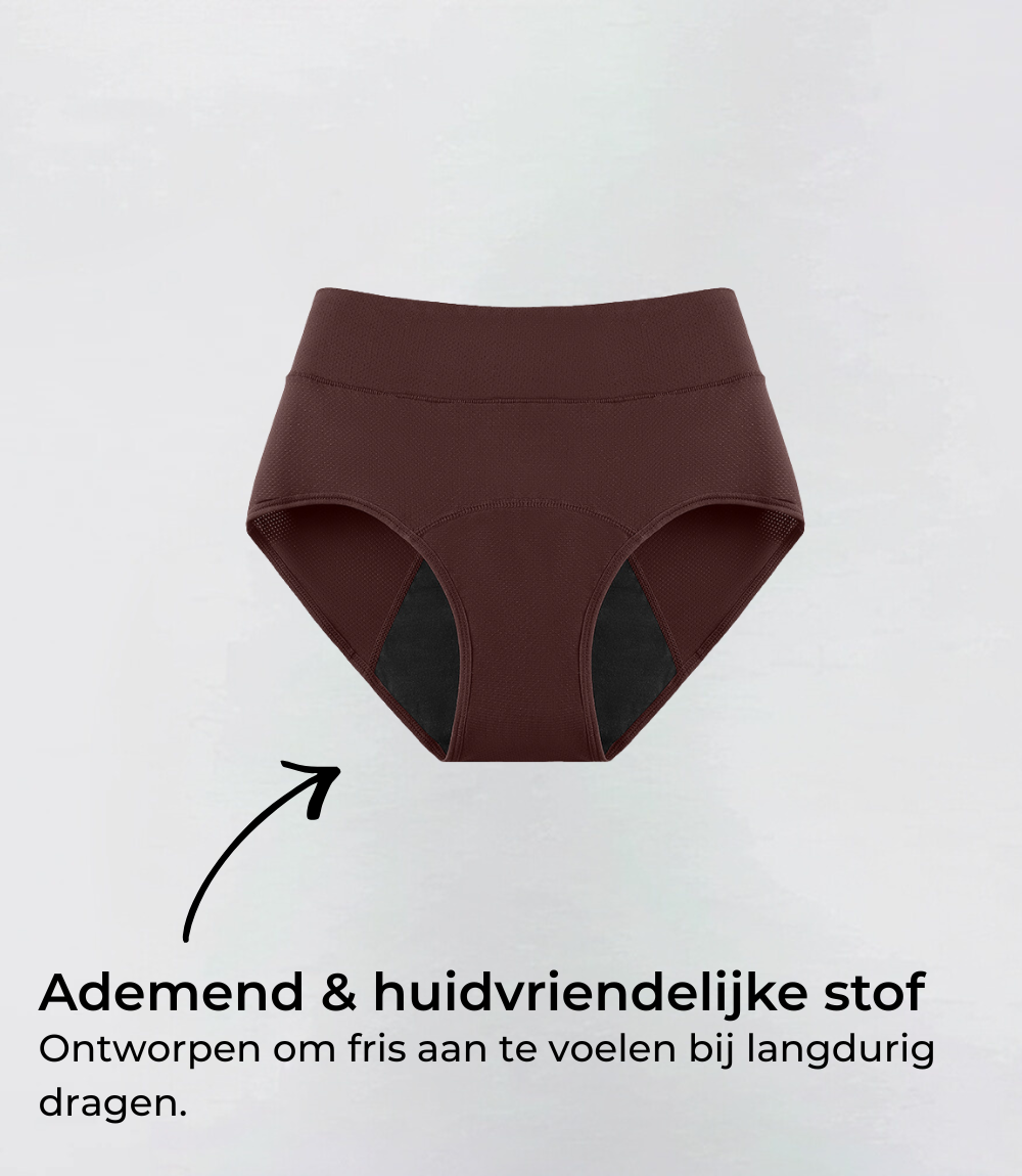 Hiphugger in donkerbruin, productfoto met tekstuele toelichting – Maysa