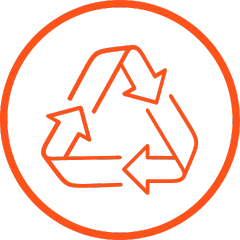 Pictogram van het recyclingsymbool